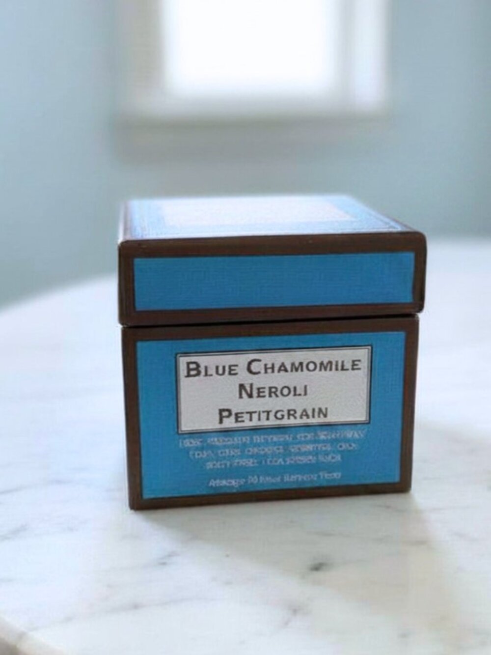 Bougie Thérapie Paris Candle Blue Chamomile Neroli Petitgrain Soy Essential Oils